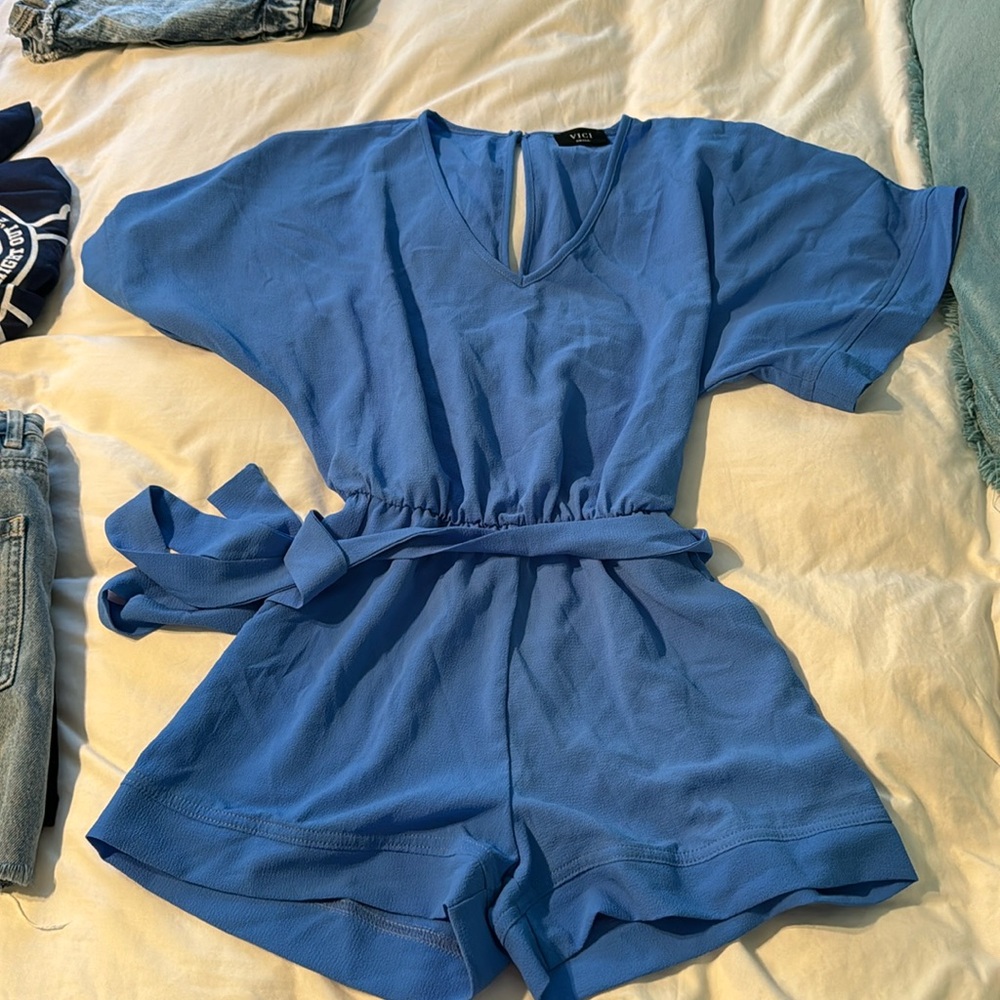 Short sleeve romper